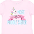 thumbnail image 4 of Inktastic Most Magical Middle Sister Cute Unicorn Girls Toddler T-Shirt, 4 of 5