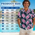 thumbnail image 7 of KUIFORTI Couple Matching Outfits Matching Vacation Outfits for Couples Soft and Comfortable Casual Beach Vacation Party Shirt Suitable for Everyday Casual Wear Pink Hibiscus Floral, 7 of 7
