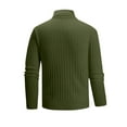 thumbnail image 4 of GrmtClth Mens Sweater Slim Fit Turtleneck Pullover Basic Knitted Thermal Sweater 2025 Fall Long Sleeve Sweaters Army Green XXL, 4 of 4