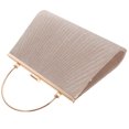 thumbnail image 3 of Miangastore Evening Bag Pu Square Wrinkled 1Piece 10.2X9.9In, 3 of 8