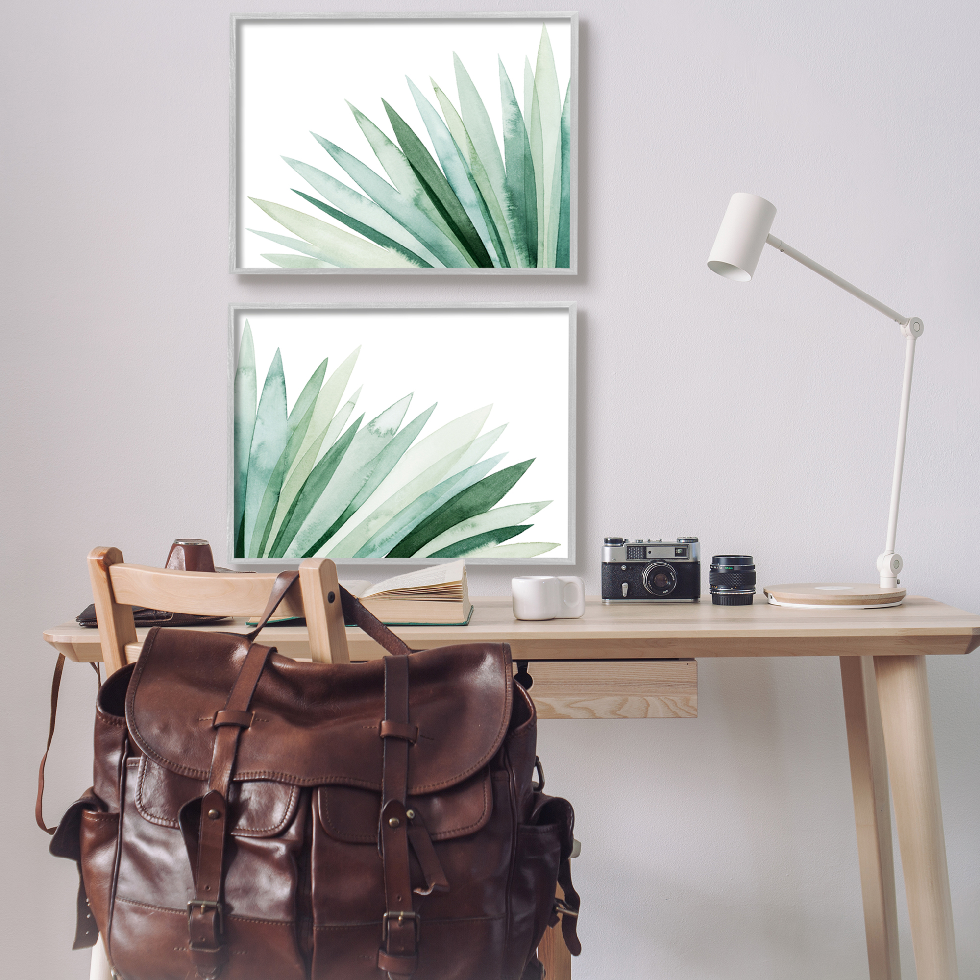 Stupell Industries Lush Green Botanicals Grass Leaves Watercolor Detail Framed Wall Art, 30 x 24, Design by Grace Popp