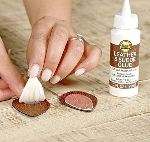 Leather Glue Adhesive - Aleenes Leather Fabric Glue for Patches,  Upholstery, Tears, Canvas, Clothing, 3 Pack Burnishing Tool for Leather 