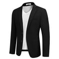 thumbnail image 5 of COOFANDY Mens Business Coat Regular Fit Blazer Suit Coat One Button Jacket Executive Sports Coats, 5 of 6
