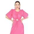 thumbnail image 4 of Vestido plisado Roman Fashion /Juvenil, 738 (Fiusha) fucsia M, 4 of 5