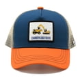 thumbnail image 2 of Waldeal Boys' Excavator Trucker Hat, Adjustable Mesh Snapback Baseball Cap for Toddler Orange, 2 of 6