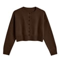 thumbnail image 4 of SUNBS Womens Cropped Cardigan Long Sleeve Sweaters for Women Lightweight Blouse Fall Knit Top Fashion Button Up Clothes, 4 of 10