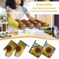 thumbnail image 5 of Sikiie Sky Golden Sunflower Field Oven Mitts and Pot Holders, Silicone Oven Gloves, Heat Resistant Oven Mitts 4Pcs Set, 5 of 6
