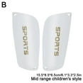 thumbnail image 1 of 1Pair Football Shin Pads Plastic Soccer Guards Leg Breathable) Gear X4K4, 1 of 9