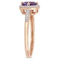 thumbnail image 3 of Everly Women's Amethyst 10k Rose Gold Ring, 3 of 7