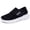 Black, variant on Women's Sneakers with Velcro Walking Sneakers for Women - Breathable Flyknit Sneakers with Wide Toe Box & Arch Support - Lightweight Casual Flats for Daily Travel