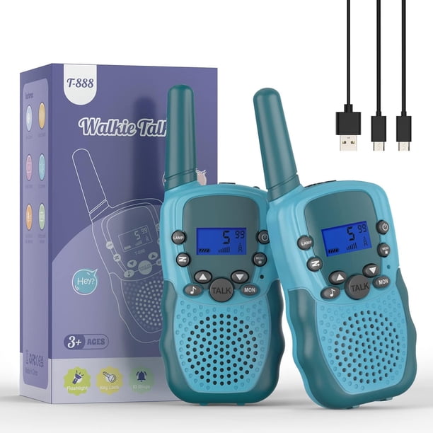 Walkie Talkies Selieve para niños recargables de 3 a 8 años