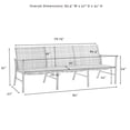 thumbnail image 2 of Crosley Furniture Ridley Coastal Wicker Outdoor Sofa in Distressed Gray/Brown, 2 of 14