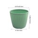 thumbnail image 3 of Macetas De Plástico Maceta circular de plástico verde claro con diseño ondulado para plantas suculentas, ideal para balcón y jardinería doméstica (1 unidad). Rkxzt, 3 of 9
