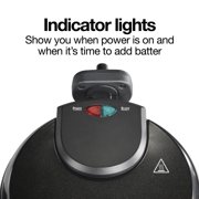 Proctor Silex Belgian Waffle Maker with Removable Non-Stick Grids, Roataing Waffle Iron, Black