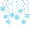 Blue, variant on Swirls Snowflake Hangings Decors Attractive Christmas Decoration Swirls Snowflake for Tree Window Wall Hangings