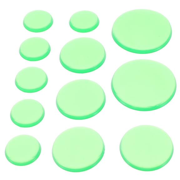 Worgeous Drum Mute Pads Green Silicone 12Pcs 3In Square Self Adhesive for Sound Control