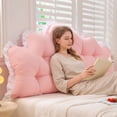 thumbnail image 6 of Yhmxh Twin Reading Bed Headboard Pillow for Colleage Dorm, 39.37"x21.65" Soft Lace Backrest Cushion, Long Backrest Positioning Support Cushion for Sleeping Reading Backrest Pillow, 6 of 6