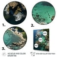 thumbnail image 3 of Designart "Bird's Eye View of a Tropical Island III" Coastal Canvas Wall Art - Coastal Grey Coastal Beach Entryway Wall Art Print, 3 of 6