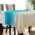 thumbnail image 3 of Coolnut Summer Island Beach Tablecloth 60" x 108" Rectangle Table Cloth Stain-Resistant Dining Table Cover for Home Dinner Party House Decor, 3 of 7