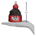 thumbnail image 2 of Old World Christmas University of Wisconsin Badgers Glass Blown Ornaments for Christmas Tree Beanie, 2 of 3