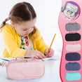 thumbnail image 1 of ¡Precios en Caída!, Estuche para bolígrafos portátil de gran capacidad, venta al por mayor, bolsa de tela multicapa, estuche para bolígrafos multifuncional con doble cremallera para estudiantes, 1 of 9