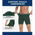 thumbnail image 5 of ANLIQI Men's Boxer Briefs Bamboo Rayon Underwear Breathable Moisture Wicking Underwear for Men Pack with Fly Underpants(1Green 1Gray 1Navy 1Red,M), 5 of 6