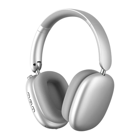 GASYESOY Y01 Bluetooth Headphones Wireless over Ear Noise Cancelling Headphones 36H Playtime Hi-Res Audio Foldable Lightweight for Travel Home Office Sport Cellphone PC Silver