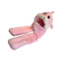 thumbnail image 2 of Milageto Plush Hat Scarf Gloves Cartoon Windproof Hooded Hat for Kids Playing Camping Pink, 2 of 8