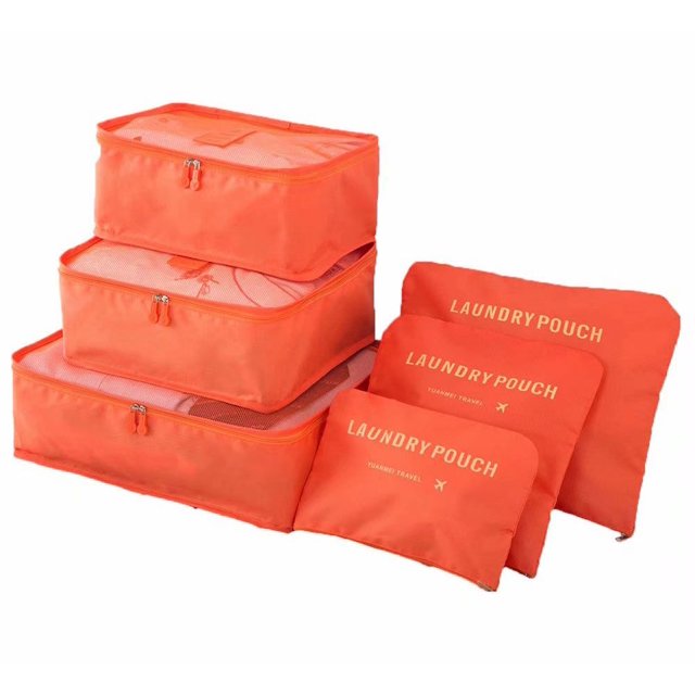6 Set Packing Cubes,Travel Luggage Packing Organizers Set with Laundry Bag for Travel
