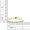 thumbnail image 3 of Gem Stone King 0.70 Ct Swiss Blue Topaz Blue Sapphire 18K Yellow Gold Plated Silver Bracelet for Women, 3 of 3