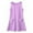Purple, variant on Wangkekeji Girl's Summer Boho Tie Shoulder Midi Tiered Dresses With Pockets Girls Bridesmaid Dresses