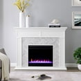 thumbnail image 3 of SEI Furniture Torlington Tiled Marble Color Changing Electric Fireplace, 3 of 4