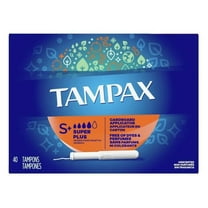 Tampax Tampons Super Plus 40 Count Unscented (Pack of 2)