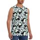 thumbnail image 2 of Fotbe Panda And Eucalyptus Men's Camiseta sin Mangas Estampada para Hombres, Playera Casual para Gimnasio, Entrenamiento, Playa-3X-Large, 2 of 7