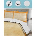 thumbnail image 3 of Full Size Quilt Bedding Set, Fall Striped Reversible Summer Quilt 3 Pieces, Orange Stripes Vintage Minimalist Lightweight Bedspreads Coverlets with 2 Pillow Shams for All Seasons, 3 of 5