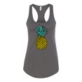 thumbnail image 2 of Wild Bobby, Trendy Tropical Pineapple, Fashion, Women Racerback Tank Top, Dark Grey, Large, 2 of 4