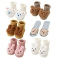 thumbnail image 4 of Baby Cartoon Bear/Rabbits Socks Antiskid Soles Socks Breathable Firstwalker Socks Winter Warm Socks 0-3 Baby Accessories, 4 of 8