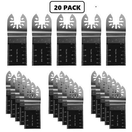 

20pcs Bi-Metal Oscillating Saw Blades Universal Quick Release Metal Oscillating Saw Blades