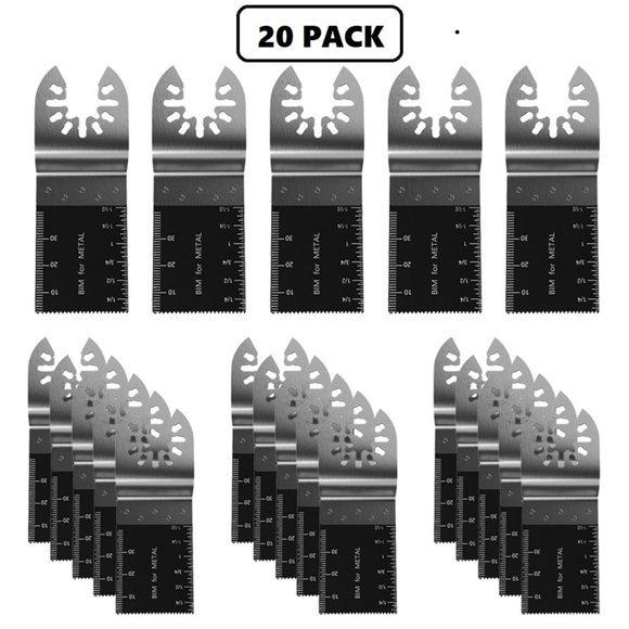 Hojas De Sierra Oscilante Bimetálicas Hojas De Sierra Oscilante De Metal De Liberación Rápida Universales 20 Piezas seitruly TO003754-00
