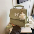 thumbnail image 3 of Bolso de hombro para mujer 2024 versátil nuevo pequeño cuadrado de piel de vaca genuina con forma oblicua, de moda, de cuero curtido vegetal, 3 of 4