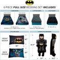 thumbnail image 4 of Franco Kids Bedding Comforter with Sheets and Cuddle Pillow Bedroom Set, 6 Piece Full Size, Batman, 4 of 6