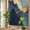 Off White Gray Blue Light Yellow, variant on Navy Blue Geometric Privacy Window Film, Decorative Stained Glass Window Film, Modern Abstract Luxury Golden Resuable Rainbow Static Cling for Home Bathroom Living Room Glass Door 23.6"x59"
