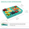 thumbnail image 3 of Melii Contenant Snackle avec 12 sections, Bleu, 1 unité, 3 of 7