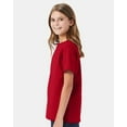 thumbnail image 3 of Hanes- Essential-T Youth T-Shirt, Short Sleeve Tee | 5 oz, Classic Width Youth T, Rib Collar Kids T-Shirt, Assorted Color Kids Tees, Mixed Color Bulk- 6 Pack Tees | Size Large, 3 of 5