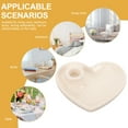 thumbnail image 3 of OUNONA Heart-Shaped Candle Tray and Incense Holder Decorative Candlestick for Home Decor and Office Use, 3 of 8