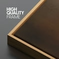 thumbnail image 5 of Large Framed Canvas Print Minimalist Abstract Wall Art with Warm Brown OmbreWall Art Decorative Ready to Hang Painting for Living room Bedroom 60x20 inches Natural Frame, 5 of 7
