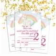 thumbnail image 2 of Darling Souvenir Blue Birthday Invitation Card Printable Elegant Fill or Write In Blank Party Invites 28 Pcs 5 x 7 Inches, 2 of 5