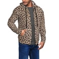 thumbnail image 3 of Zip Up Hoodies for Men - Leopard Print-2 Long Sleeve Comfrt Men'S Fashion Hoodies & Sweatshirts, Jackets for Men Hoodies Pullover Clothing Clothes with Pouch, 3 of 5