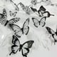 thumbnail image 1 of El fabricante suministra directamente 18 mariposas en blanco y negro 3D simulación tridimensional mariposa PVC hogar creativo pegatina de pared decoración, 1 of 4