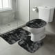 thumbnail image 1 of Alfombras de baño gruesas para invierno | Juego de alfombrillas de baño de terciopelo polar con absorción de agua | Alfombrilla de ducha antideslizante para el suelo del inodoro, 1 of 6